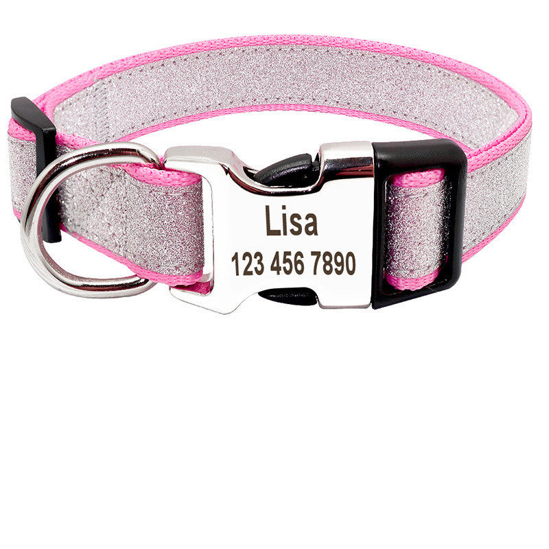 Dog tag custom dog collar lettering identity card