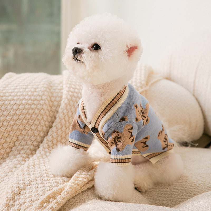 Pet Dogs Simple Warm Knitted Sweater