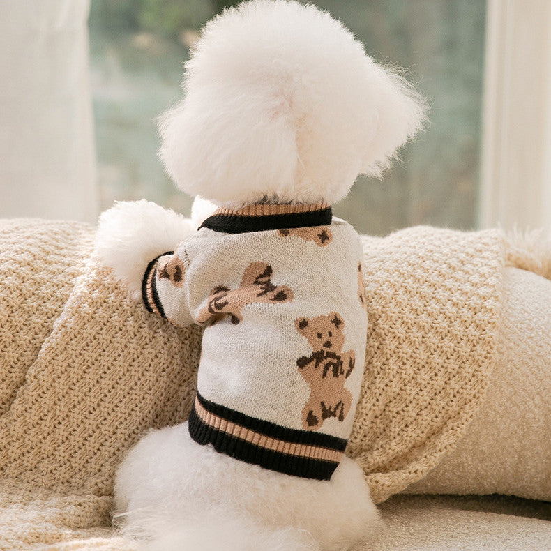 Pet Dogs Simple Warm Knitted Sweater